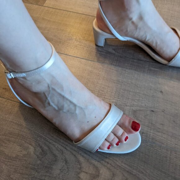 Loeffler Randall Alice Cream Satin Sandal 8.5 - Picture 11 of 11